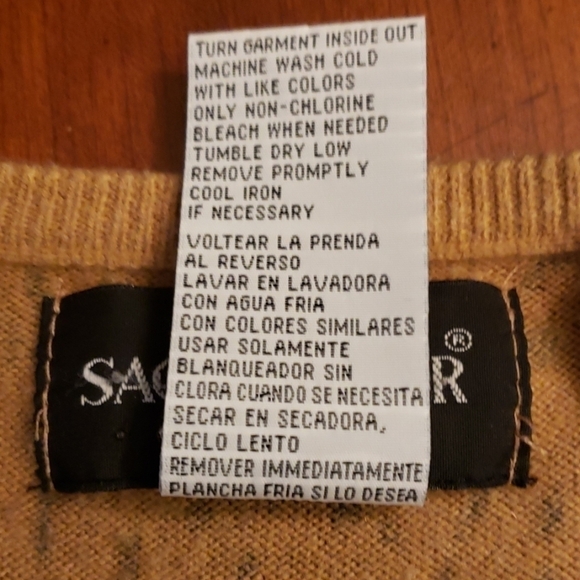 Sag Harbor Short Sleeve Cheetah Print Sweater VGUC - Picture 6 of 9